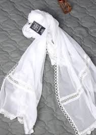 Fancy Chiffon Dupatta with Lace Trim