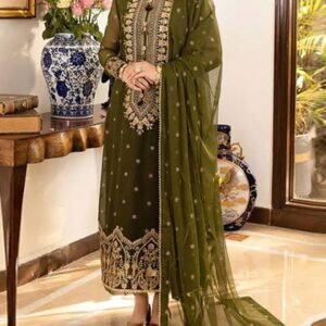 3 Piece Unstitched Printed Lawn Suit