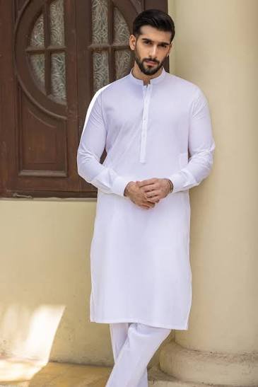 Men's Cotton Kurta - White